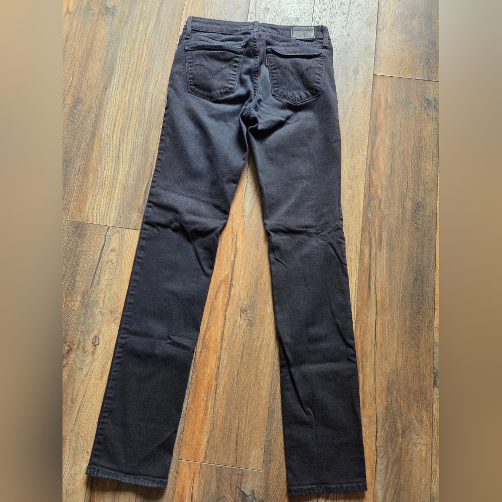 Levis 712 Slim Straight Black Women's Jeans